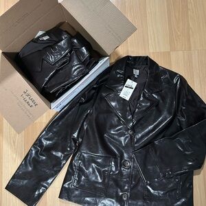 A new day Reseller Bundle (3) pcs Faux Leather Jacket Chocolate Brown